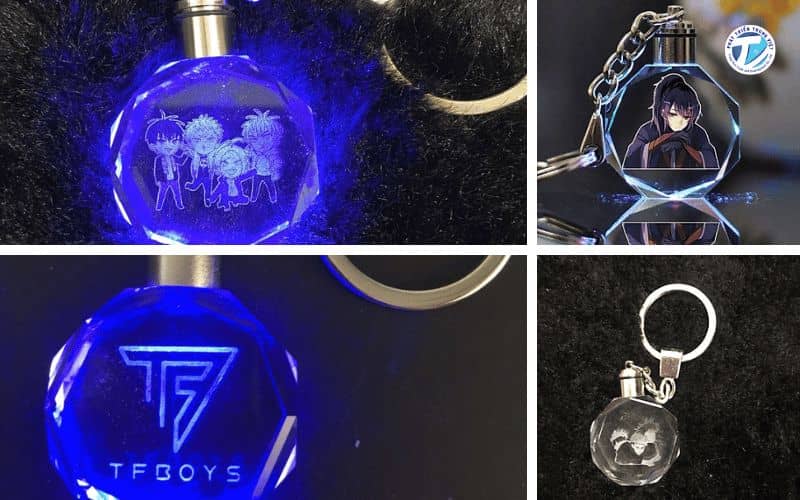 Hình ảnh móc khóa anime acrylic phát sáng – Đẹp lung linh nhất trong bóng tối